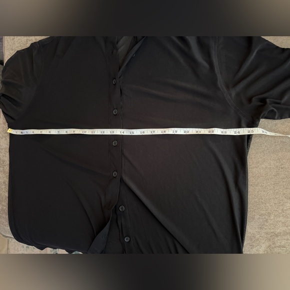 BP Black Sheer Mesh Button-up Shirt Size M - Picture 9 of 9